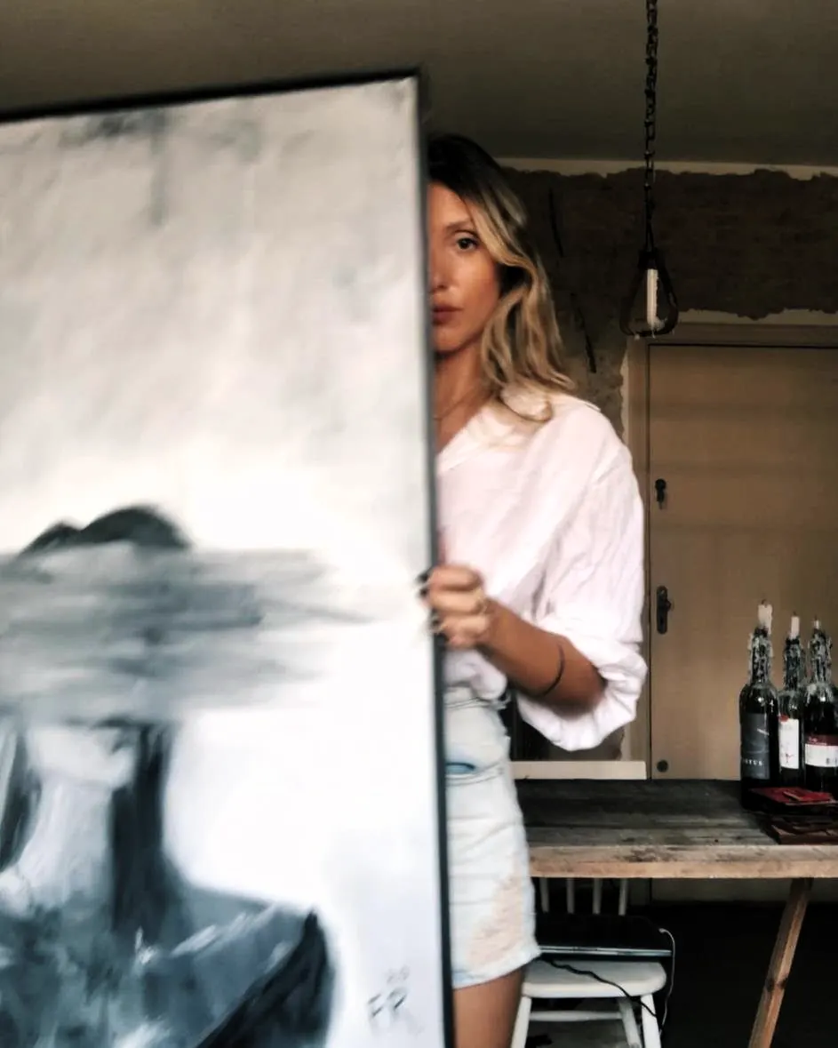 no ateliê, fernanda romão, série blur, 2020
